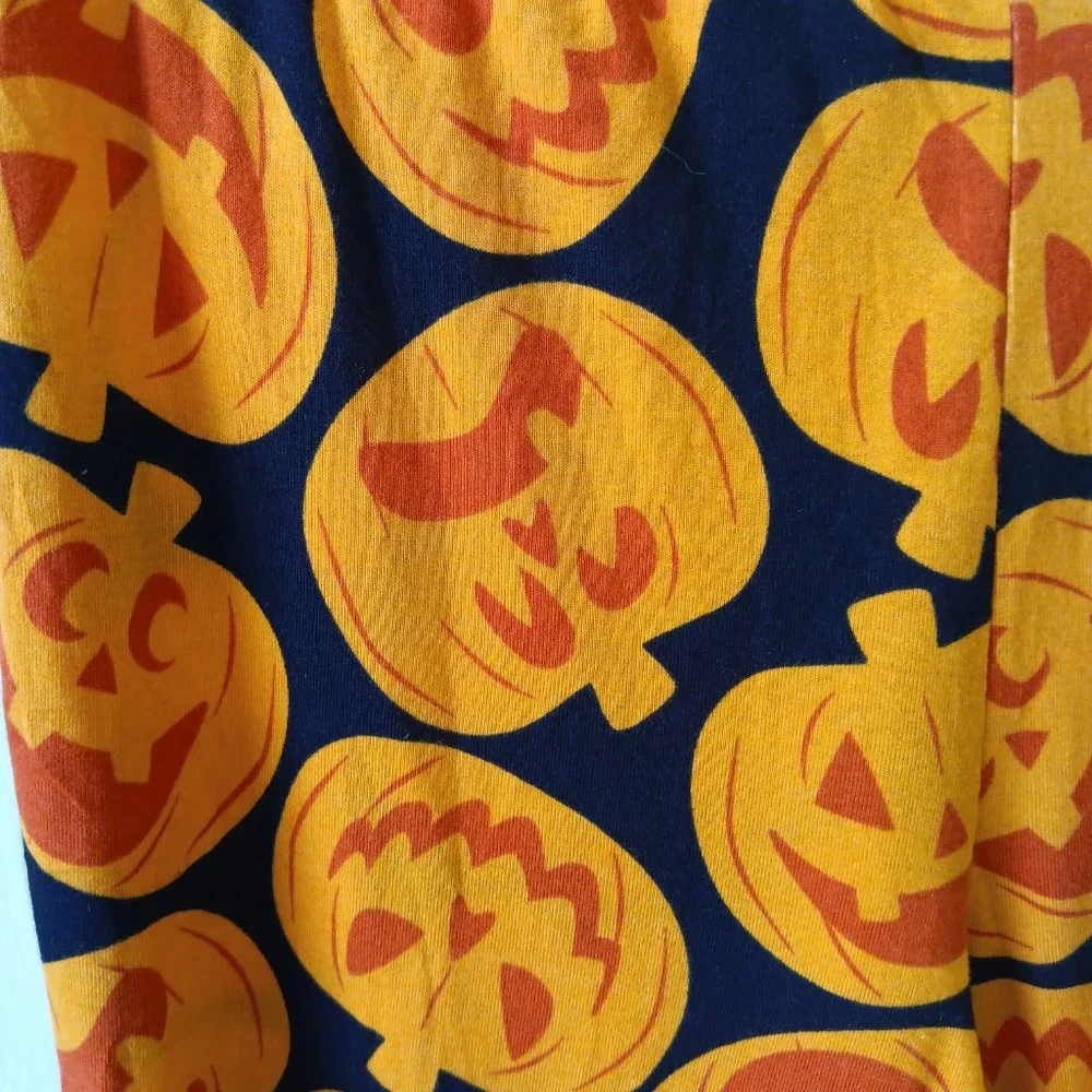 NEW Target Hyde and Eek Women's Orange Jack-O-Lantern Sleep Joggers 2022 Size L - Picture 3 of 11